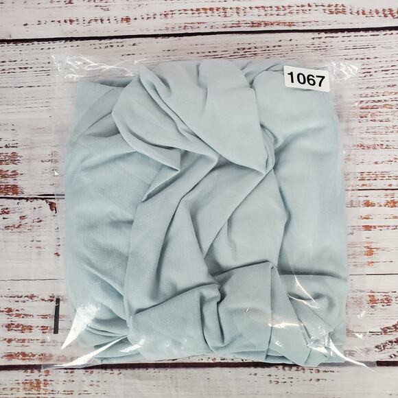 adyp Baby Blue Cowl Neck Sweater Dress Butter Soft Whimsy Fairy A-line Oversized - Picture 12 of 12